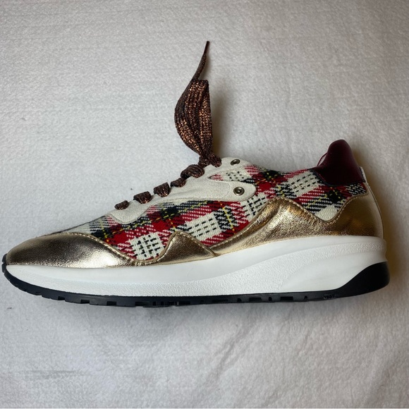 Vaddia Charcoal in Red Tweed Sneaker - Picture 5 of 6